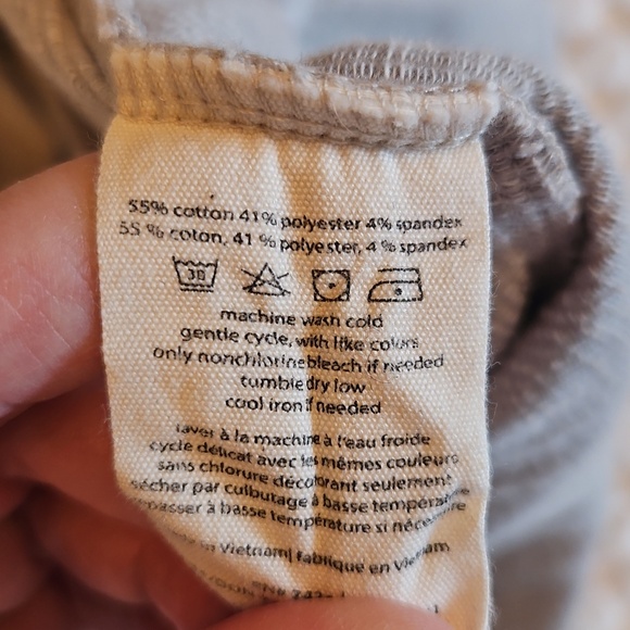 Light Grey Tan Open-Front Ribbed Cardigan - Picture 5 of 5